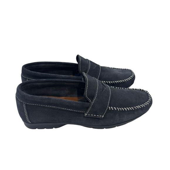 Sandro Moscoloni Men's Navy blue MIGUEL Loafers Driving shoes size 9 - Picture 1 of 9